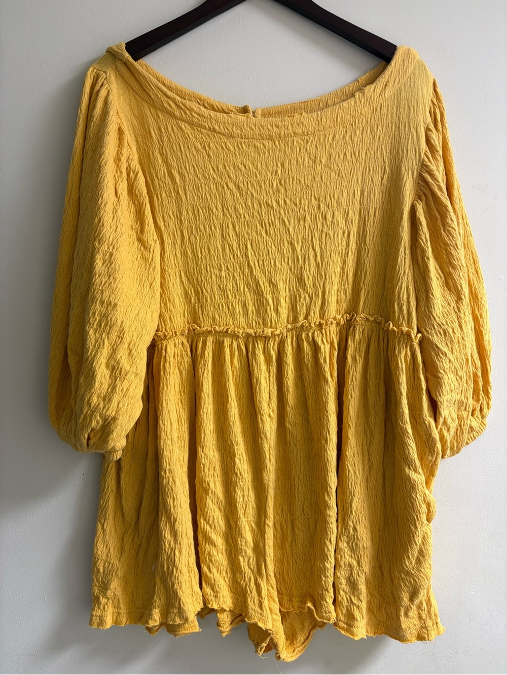 Free People Beach Lightweight Yellow Women's Romper